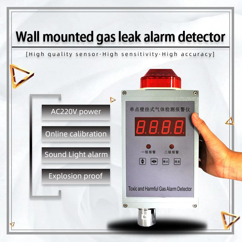 SO2 Gas Leak Detector Monitor Fixed Gas Detector